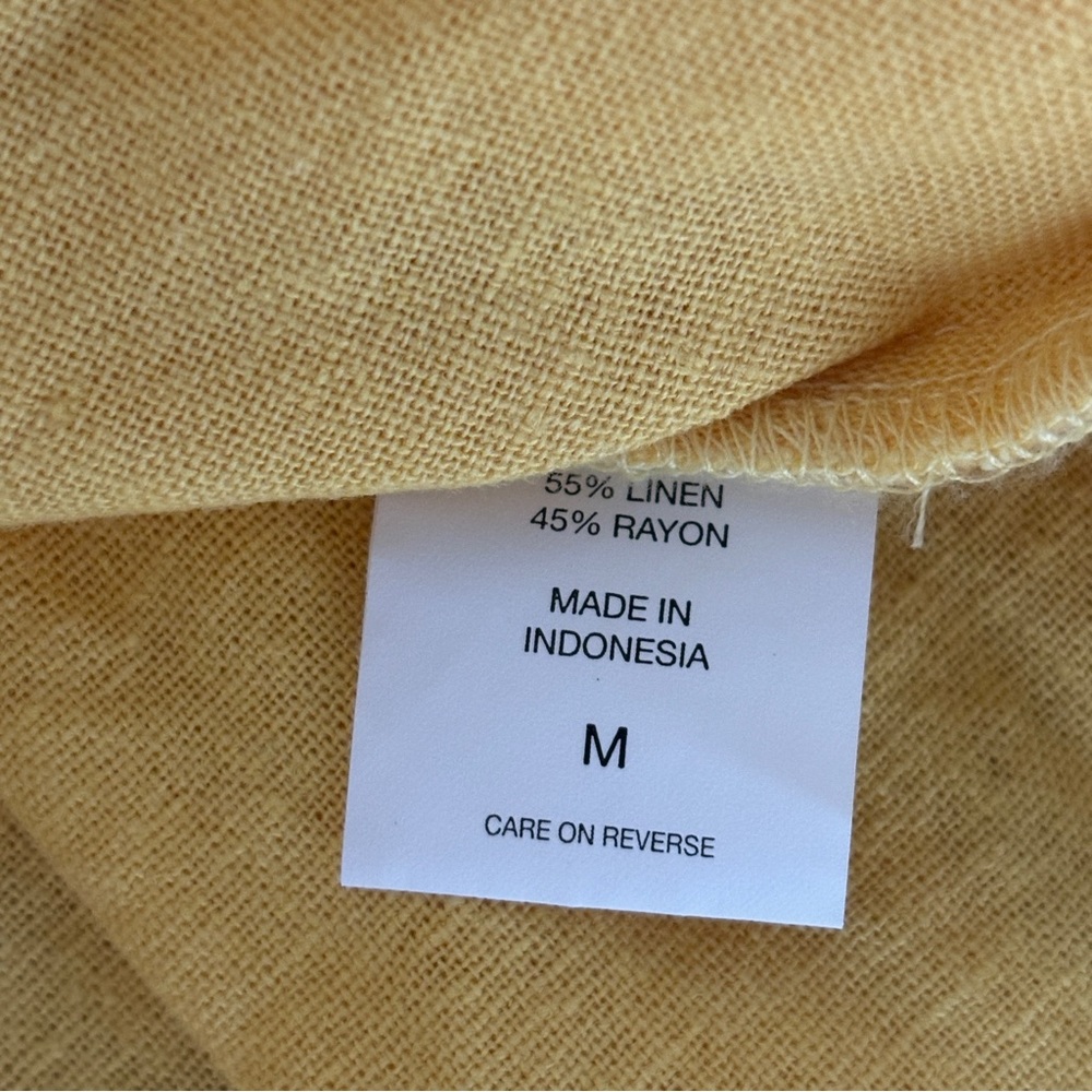 NWT New York & Company Linen Blend A Line Midi Dress - Picture 7 of 8